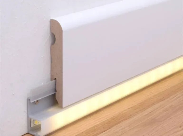 Wall skirting Dubai board for flooring projects.